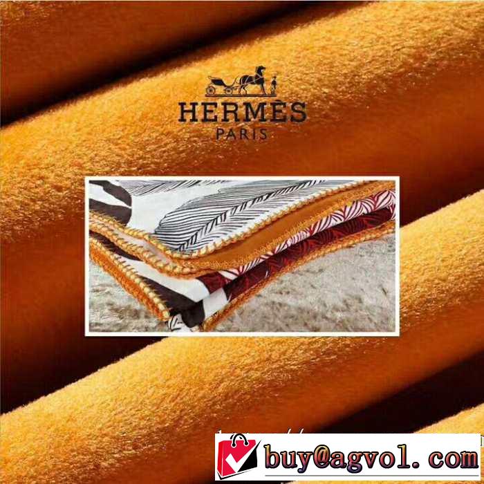 今季流行りの人気新作 エルメス この優しさや高級感をゲット HERMES ブランケット綺麗な光沢があります