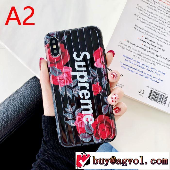 2色可選 シュプリーム 2019秋冬トレンド押さえておきたい SUPREME サイズのよさを感じる新作 スマートフォンケース  注目の秋ファッション一番