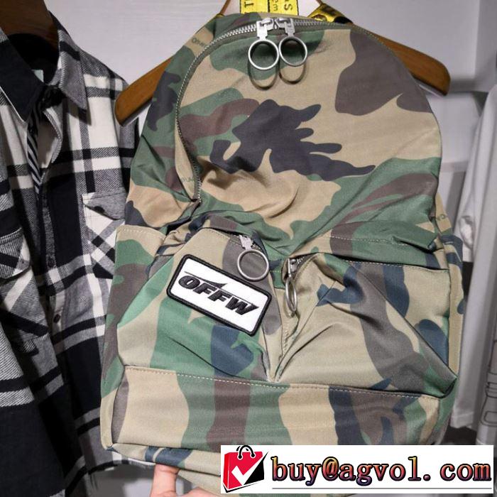 リュック、バックパック Off-White 洗練された印象に オフホワイト 2019春夏は人気定番