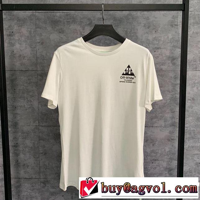 Off-White オフホワイト 半袖Tシャツ off-white 19ss】 OW 19ss 2019年の春夏に着たい ちょっと大人の印象