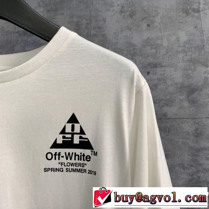 Off-White オフホワイト 半袖Tシャツ off-white 19ss】 OW 19ss 2019年の春夏に着たい ちょっと大人の印象