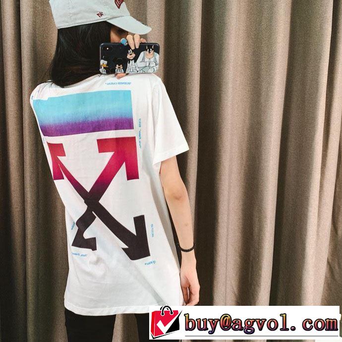 2019年春夏流行ファッション 快適な着心地 Off-White オフホワイト 半袖Tシャツ off-white 19ss】 OW 19ss