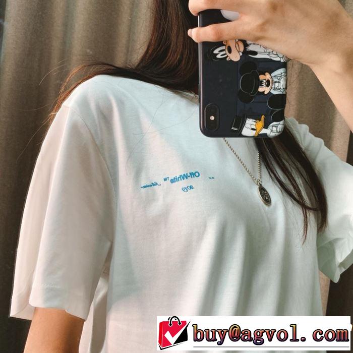 2019年春夏流行ファッション 快適な着心地 Off-White オフホワイト 半袖Tシャツ off-white 19ss】 OW 19ss