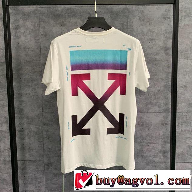 2019年春夏流行ファッション 快適な着心地 Off-White オフホワイト 半袖Tシャツ off-white 19ss】 OW 19ss