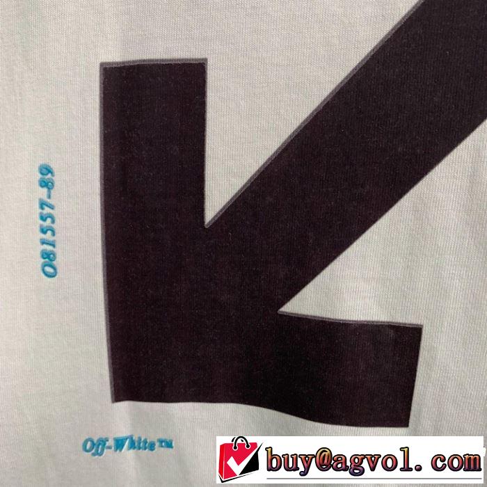2019年春夏流行ファッション 快適な着心地 Off-White オフホワイト 半袖Tシャツ off-white 19ss】 OW 19ss