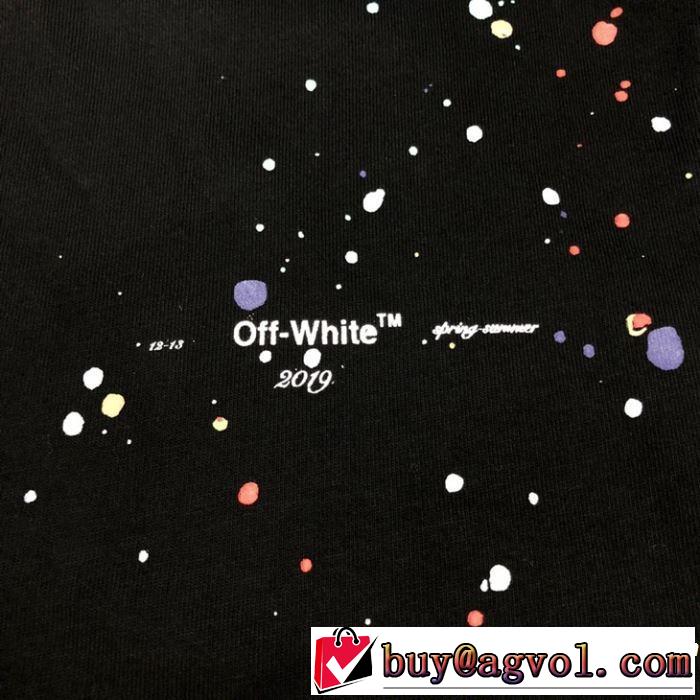 春夏のトレンドアイテム Off-White オフホワイト 半袖Tシャツ 2019春夏も引き続きトレンド 今年の夏は着こなし