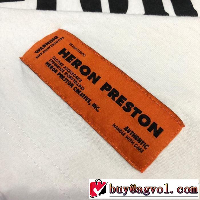 季節感のあるファッション Off-White オフホワイト 半袖Tシャツ HERON PRESTON HP 2019年春夏シーズンの人気