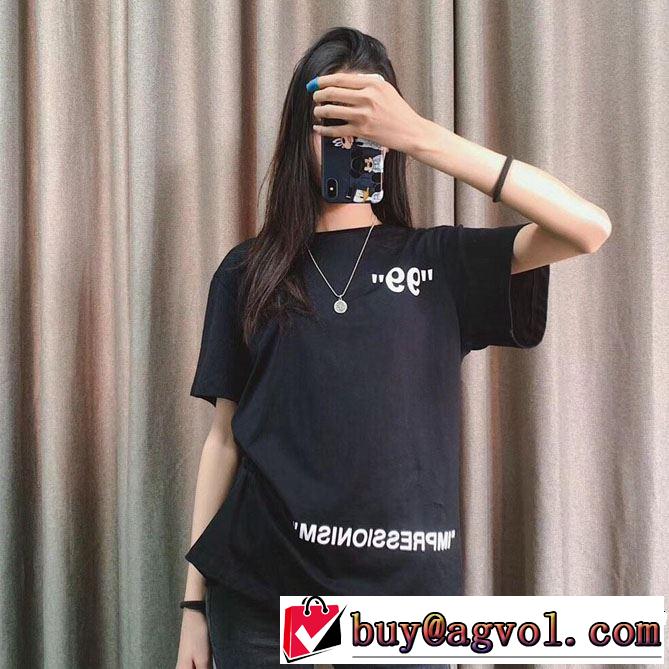 今季のトレンド人気新作 Off-White オフホワイト 半袖Tシャツ 2019夏色っぽさ 夏のフレッシュな気分に