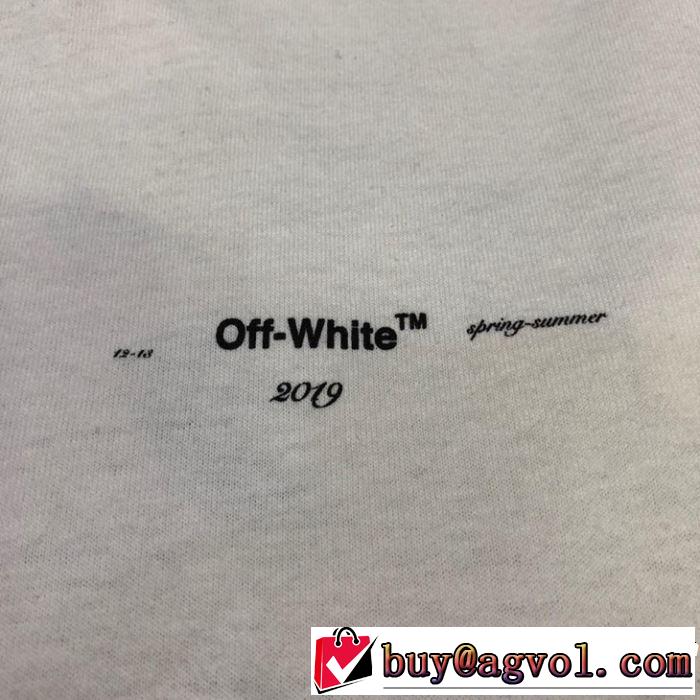 優しげ人気アイテム Off-White オフホワイト 半袖Tシャツ 【2019春夏】最新コレクション きれいめ上品に
