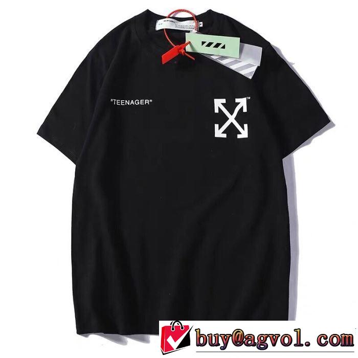 春夏に役立つカジュアル 2019年春夏のトレンドアイテム Off-White オフホワイト 半袖Tシャツ 2色可選