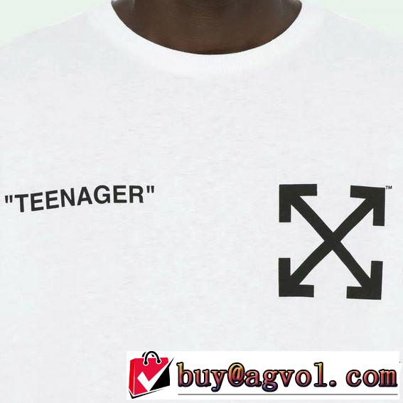 春夏に役立つカジュアル 2019年春夏のトレンドアイテム Off-White オフホワイト 半袖Tシャツ 2色可選