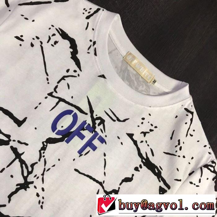 半袖Tシャツ 2色可選 OFF-WHITE 2019春夏は人気定番 人気ストリートブランド新品 Off-White オフホワイト