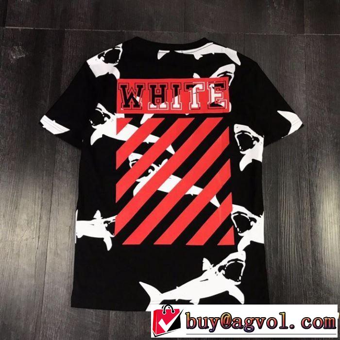 Off-White オフホワイト 半袖Tシャツ 2色可選 OFF-WHITE オシャレ印象で人気の高い 2019SSのトレンド商品