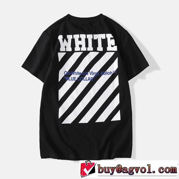 2019春夏の大注目トレンド 今っぽく新作アイテム Off-White オフホワイト 半袖Tシャツ OFF-WHITE 2色可選