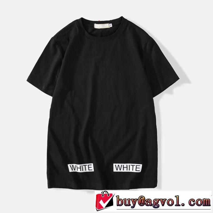 2019春夏の大注目トレンド 今っぽく新作アイテム Off-White オフホワイト 半袖Tシャツ OFF-WHITE 2色可選