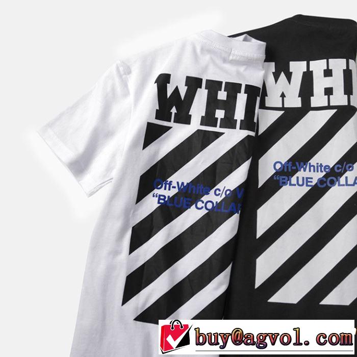 2019春夏の大注目トレンド 今っぽく新作アイテム Off-White オフホワイト 半袖Tシャツ OFF-WHITE 2色可選