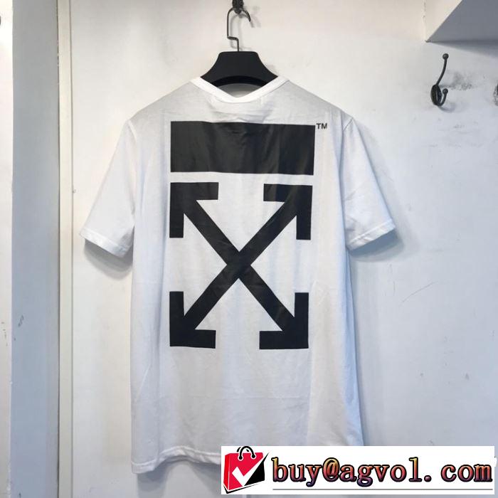 2019夏色っぽさ Off-White オフホワイト 半袖Tシャツ off-white 19 春夏シンプルファッションでOK！