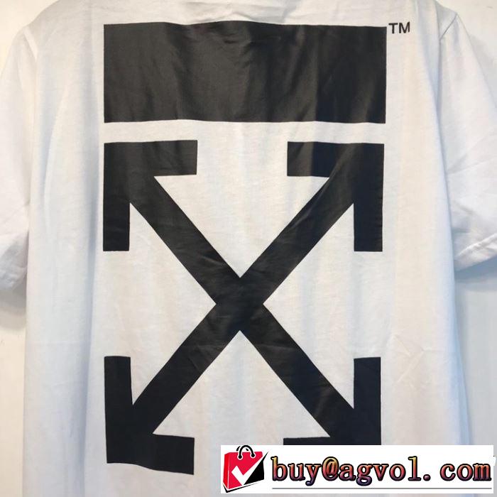 2019夏色っぽさ Off-White オフホワイト 半袖Tシャツ off-white 19 春夏シンプルファッションでOK！
