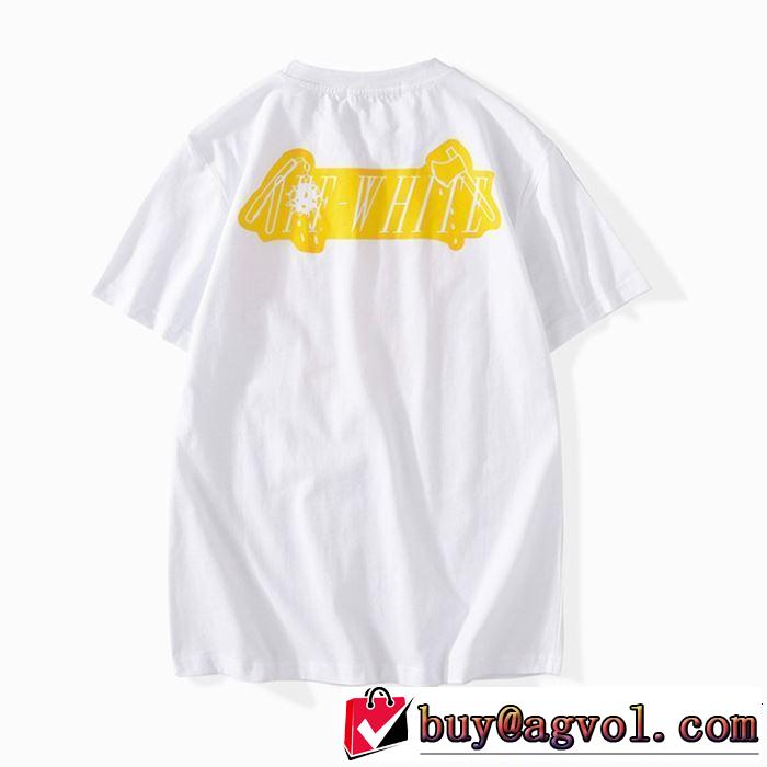 OFF-WHITE 2色可選 お洒落トレンド人気 2019春夏トレンドアイテム Off-White オフホワイト 半袖Tシャツ
