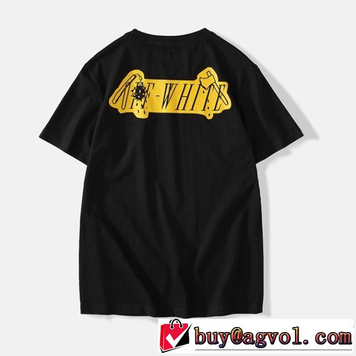 OFF-WHITE 2色可選 お洒落トレンド人気 2019春夏トレンドアイテム Off-White オフホワイト 半袖Tシャツ