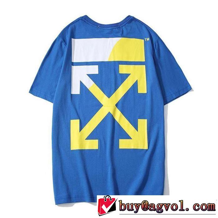 Off-White オフホワイト 半袖Tシャツ OFF-WHITE 2色可選 爽やかすぎない大人の印象に 2019即旬な装いに