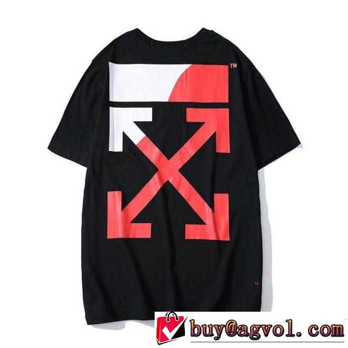 Off-White オフホワイト 半袖Tシャツ OFF-WHITE 2色可選 爽やかすぎない大人の印象に 2019即旬な装いに