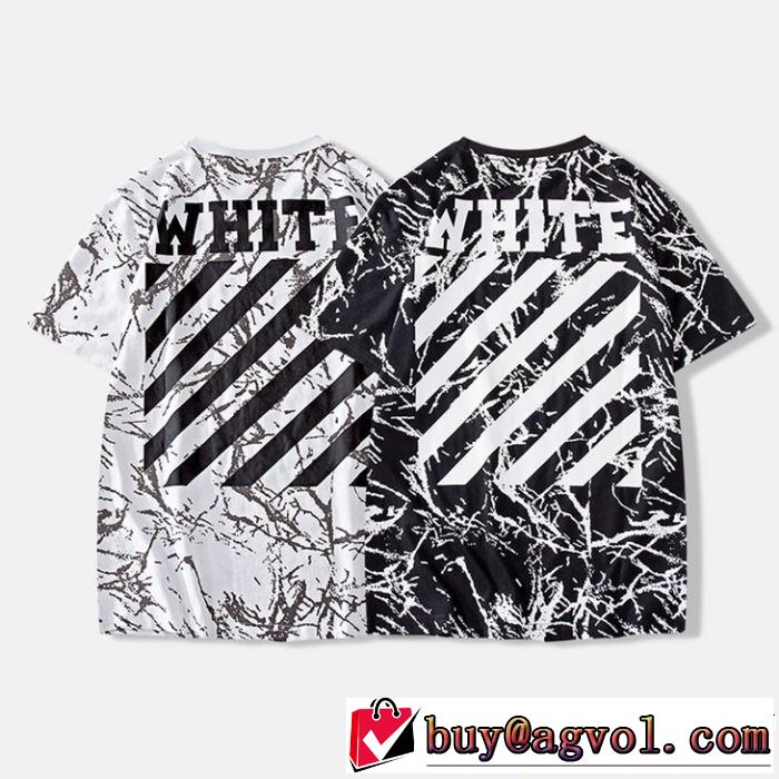 定番のスタイル春夏限定 2019年春夏のトレンドアイテム Off-White オフホワイト 半袖Tシャツ OFF-WHITE 2色可選