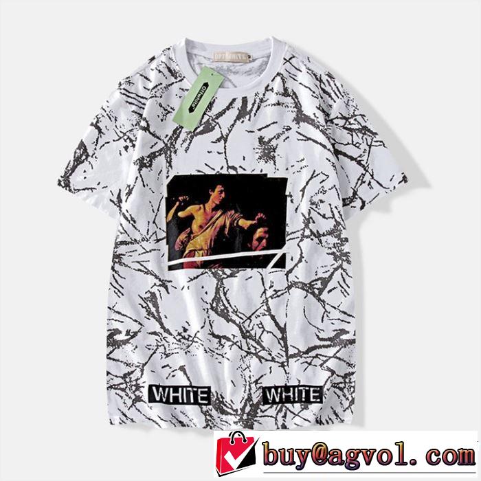 定番のスタイル春夏限定 2019年春夏のトレンドアイテム Off-White オフホワイト 半袖Tシャツ OFF-WHITE 2色可選