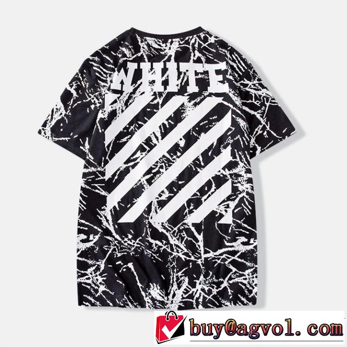 定番のスタイル春夏限定 2019年春夏のトレンドアイテム Off-White オフホワイト 半袖Tシャツ OFF-WHITE 2色可選