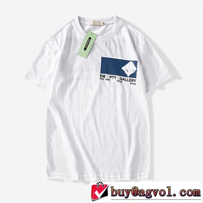 高級感が好評です Off-White オフホワイト 半袖Tシャツ OFF-WHITE 2色可選 【2019春夏】最新コレクション