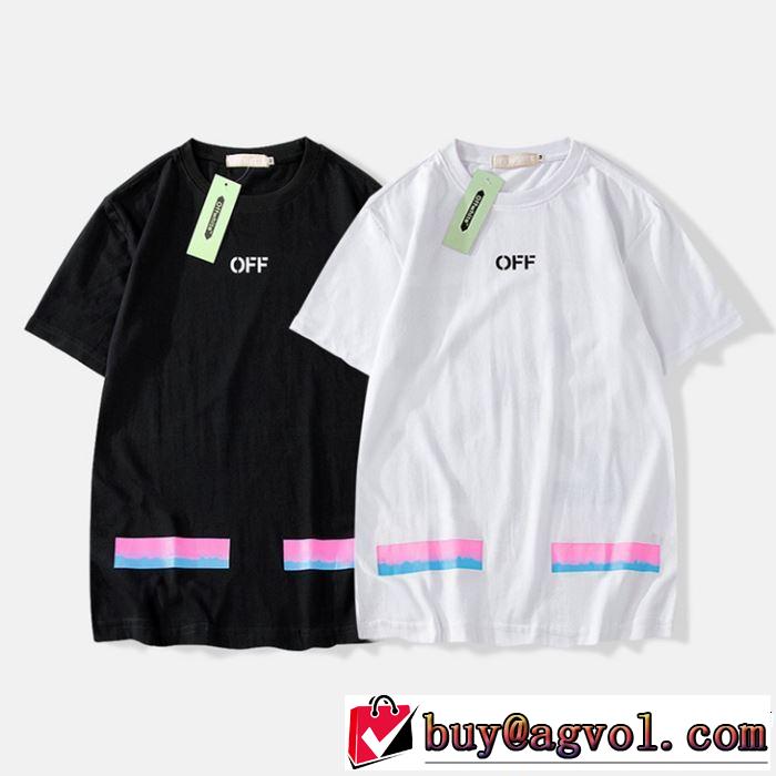 Off-White オフホワイト 半袖Tシャツ OFF-WHITE 2色可選 着るだけで上品なスタイル 2019SSのトレンド商品