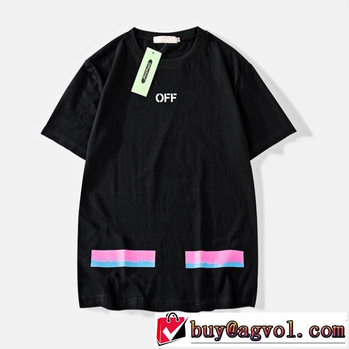 Off-White オフホワイト 半袖Tシャツ OFF-WHITE 2色可選 着るだけで上品なスタイル 2019SSのトレンド商品