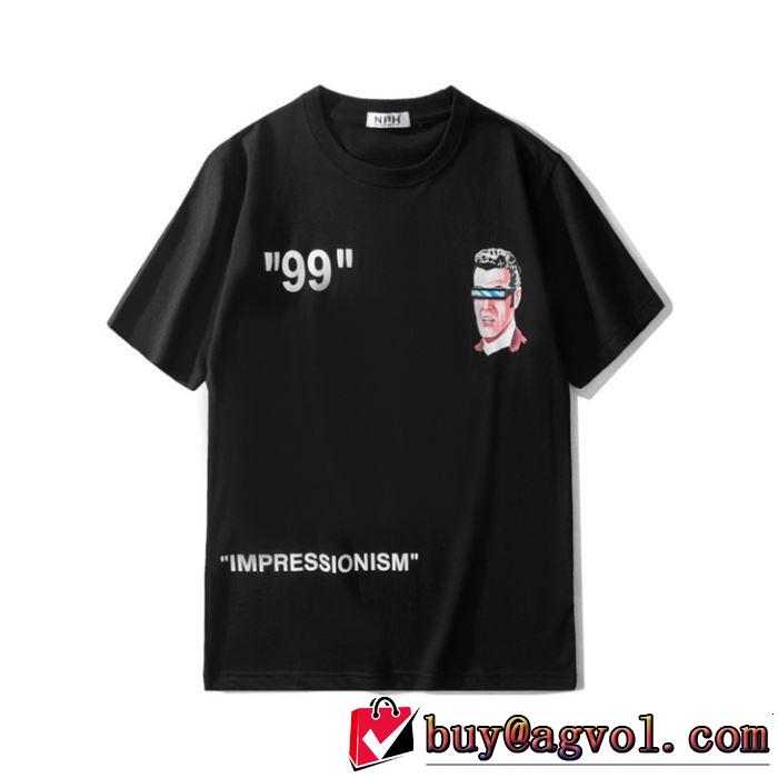 鮮度アップブランド最新 《2019年》今、注目のストリート Off-White オフホワイト 半袖Tシャツ 2色可選