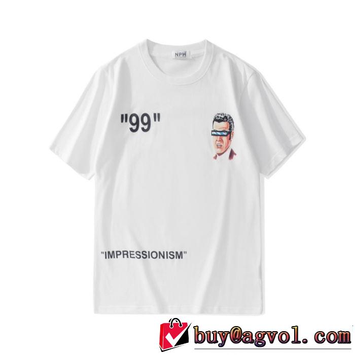 鮮度アップブランド最新 《2019年》今、注目のストリート Off-White オフホワイト 半袖Tシャツ 2色可選