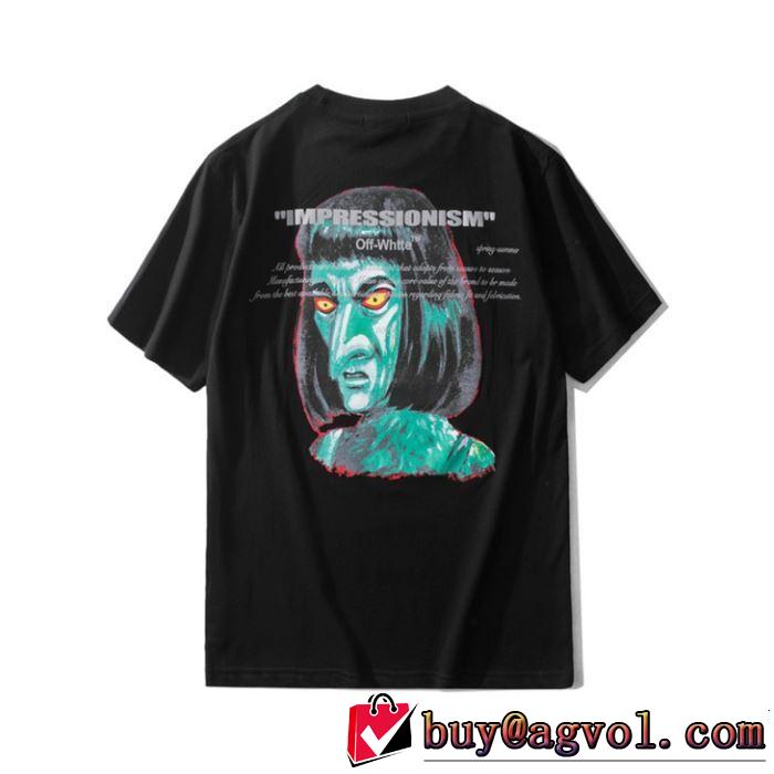 鮮度アップブランド最新 《2019年》今、注目のストリート Off-White オフホワイト 半袖Tシャツ 2色可選