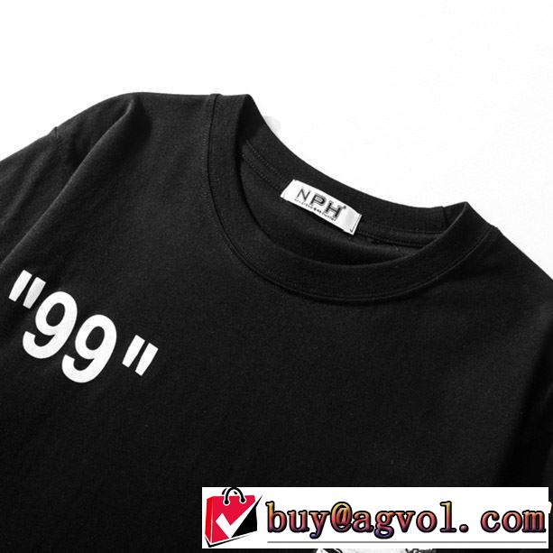 鮮度アップブランド最新 《2019年》今、注目のストリート Off-White オフホワイト 半袖Tシャツ 2色可選