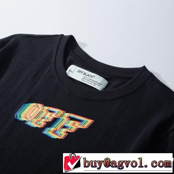 OFF BLACK 2色可選 今流行のストリート上品 2019春夏のトレンド新商品 Off-White オフホワイト 半袖Tシャツ