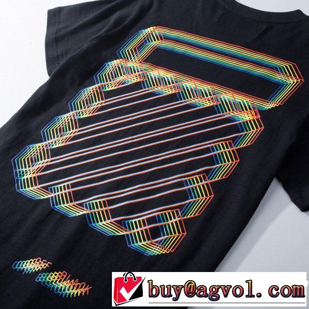 OFF BLACK 2色可選 今流行のストリート上品 2019春夏のトレンド新商品 Off-White オフホワイト 半袖Tシャツ