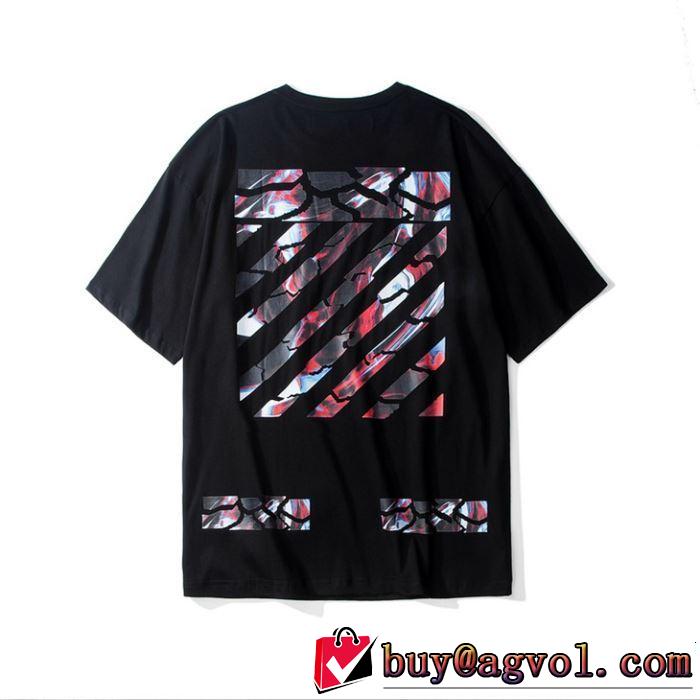 夏気分UP最新コレクション 2019年春夏シーズンの人気 Off-White オフホワイト 半袖Tシャツ OFF BLACK 2色可選