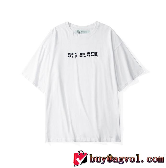 夏気分UP最新コレクション 2019年春夏シーズンの人気 Off-White オフホワイト 半袖Tシャツ OFF BLACK 2色可選