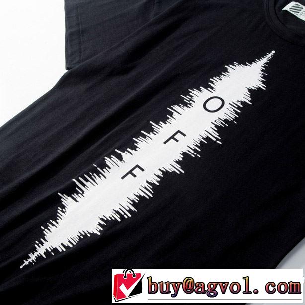 夏らしい季節感 Off-White オフホワイト 半袖Tシャツ OFF BLACK 2色可選 2019年夏の一押しファッションアイテム