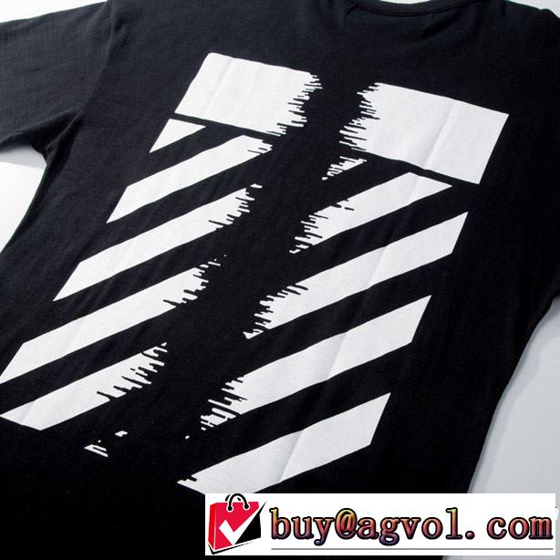 夏らしい季節感 Off-White オフホワイト 半袖Tシャツ OFF BLACK 2色可選 2019年夏の一押しファッションアイテム