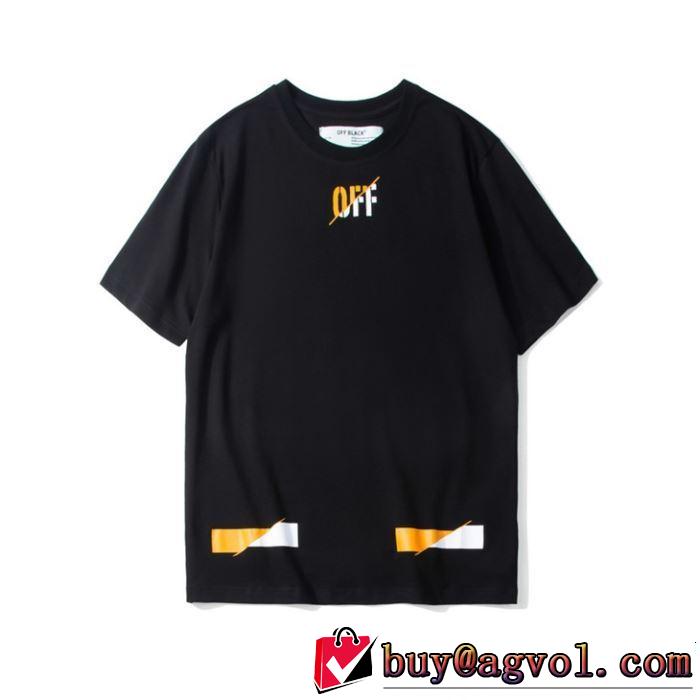 半袖Tシャツ OFF BLACK 2色可選 大人カジュアル上手に 《2019年》今、注目のストリート Off-White オフホワイト