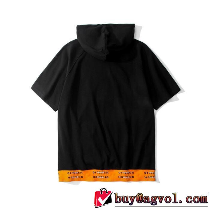 Off-White オフホワイト 半袖Tシャツ OFF BLACK 2色可選 知的な夏のスタイル 2019春夏も引き続き人気セール