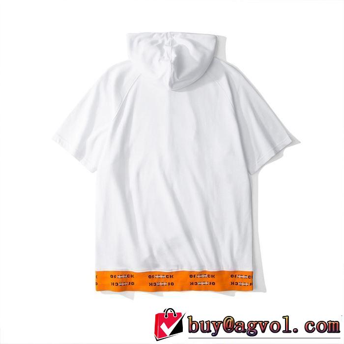 Off-White オフホワイト 半袖Tシャツ OFF BLACK 2色可選 知的な夏のスタイル 2019春夏も引き続き人気セール