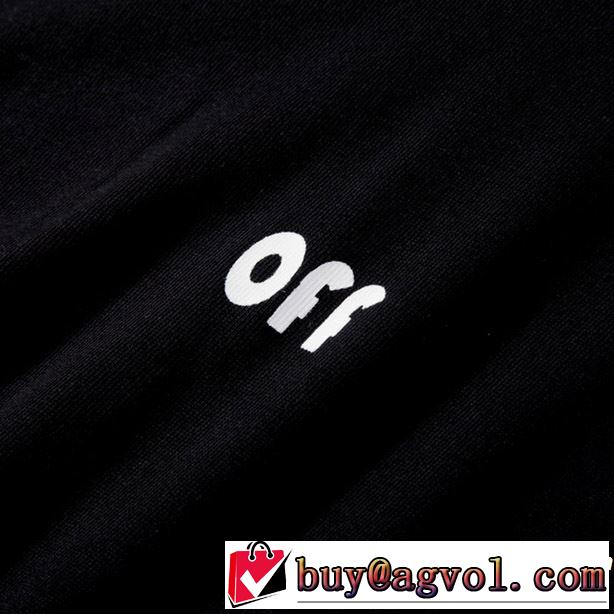 Off-White オフホワイト 半袖Tシャツ OFF BLACK 2色可選 知的な夏のスタイル 2019春夏も引き続き人気セール