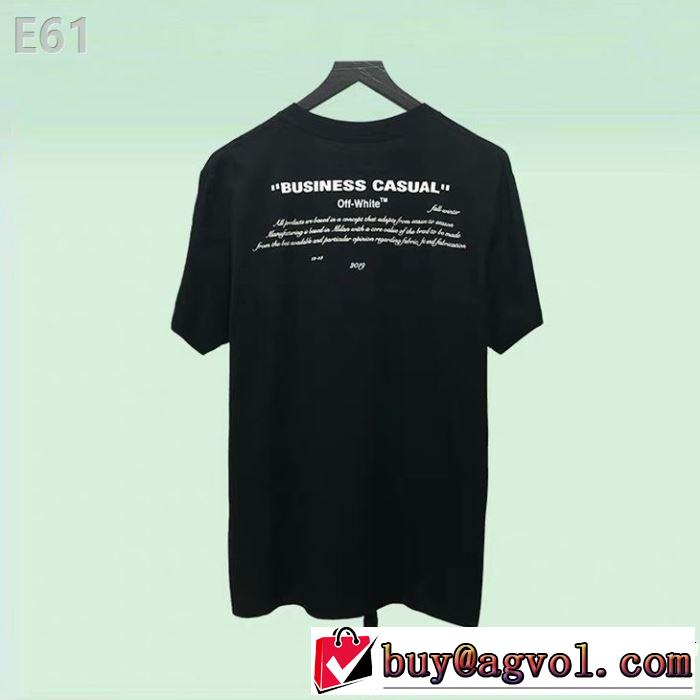 2色可選 半袖Tシャツ 今季トレンドの限定アイテム 2019年春夏流行ファッション Off-White オフホワイト