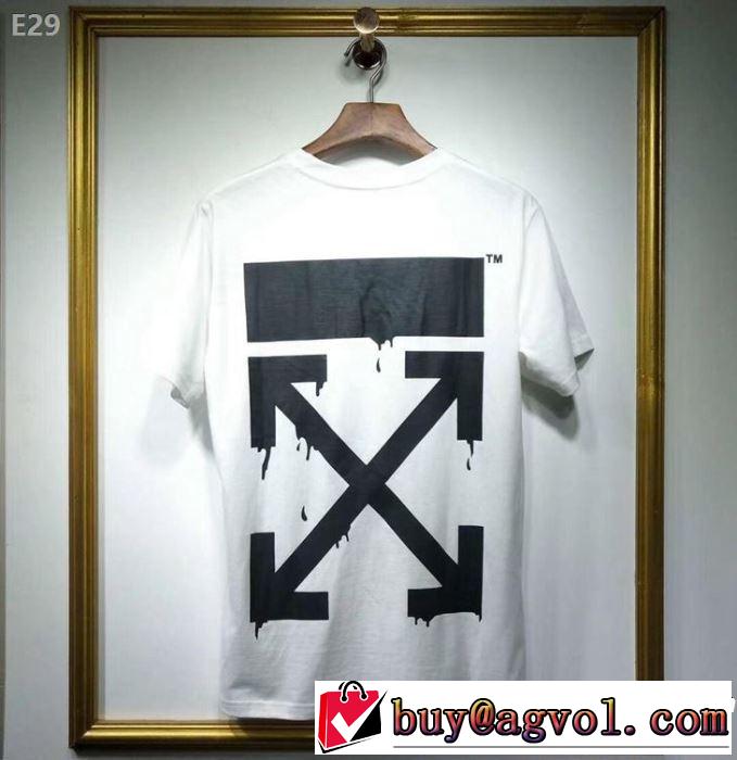 この夏は注目新作 【2019春夏】最新コレクション Off-White オフホワイト 半袖Tシャツ 2色可選