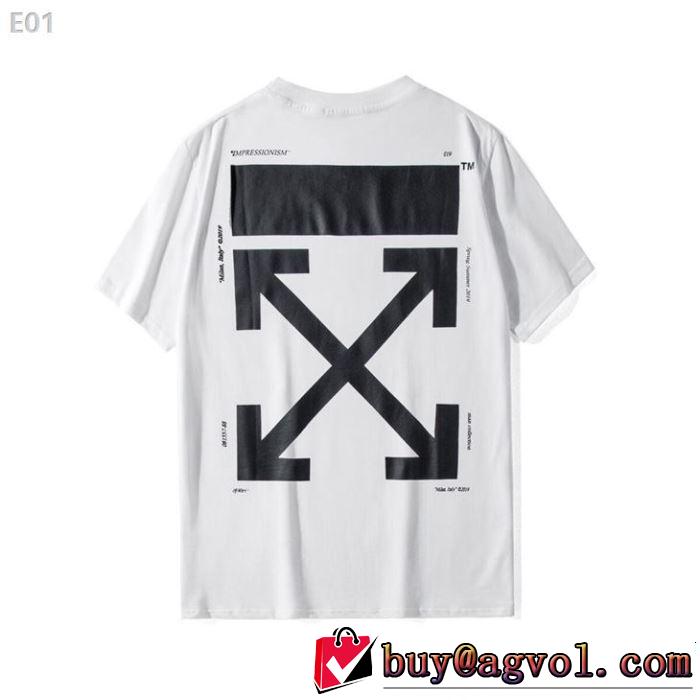 2019春夏トレンドアイテム Off-White オフホワイト 半袖Tシャツ 2色可選 大胆にデザインオシャレ新品