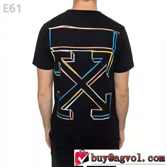 Off-White オフホワイト 半袖Tシャツ 2色可選 オシャレ印象で人気の高い おしゃれな夏ファッション2019